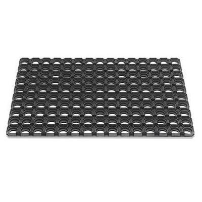 Hamat Rubberen Deurmat Domino Ring 40x60 cm Zwart