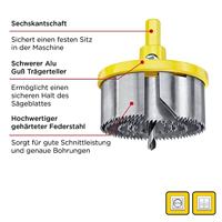 kwb 498500 Gatenzaag 5-delig 28 mm, 35 mm, 50 mm, 68 mm, 75 mm 1 stuk(s) - thumbnail