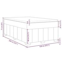Boxspring met matras stof donkerbruin 120x200 cm - thumbnail