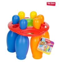 Toi-Toys Bowlingset gekleurd, 7dlg. - thumbnail