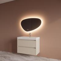 Badmeubelset BWS Riga Met Lako Wastafel Wit 80 cm Kasjmier Boss & Wessing - thumbnail