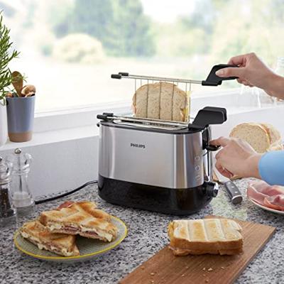 Philips Viva Collection Extra brede broodrooster met 2 sleuven, broodrooster