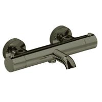 Salenzi Badkraan Opbouw Giro Gegalvaniseerd Messing Zwart Chroom - thumbnail