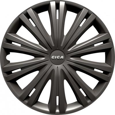 Carpoint wieldoppen Giga 15 inch ABS antraciet set van 4