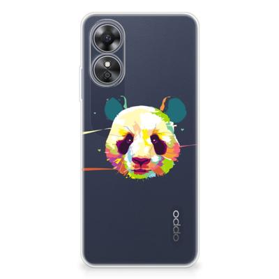 OPPO A17 Telefoonhoesje met Naam Panda Color OPPO A17 Telefoonhoesje met Naam Panda Color