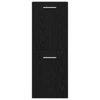 Badkamermeubelset met opslag 4 pcs Zwart Eiken 30 x 30 x 130 cm - thumbnail