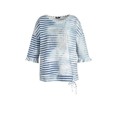 No Secret gestreepte top blauw/wit/zilver No Secret gestreepte top blauw/wit/zilver