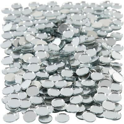 Creativ Company Spiegel mozaiek tegels, ronde, d 10 mm, dikte 2 mm, 500 stuk/ 1 doos