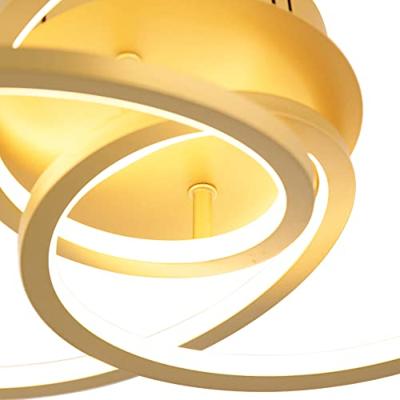 QAZQA Plafondlamp goud 45 cm incl. LED 3 staps dimbaar - Rowin QAZQA Plafondlamp goud 45 cm incl. LED 3 staps dimbaar - Rowin