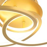 QAZQA Plafondlamp goud 45 cm incl. LED 3 staps dimbaar - Rowin - thumbnail