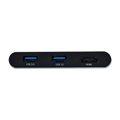 I-tec C31DTPDHDMI USB 3.0 (3.1 Gen 1) Type-C 5000Mbit/s Zwart hub & concentrator