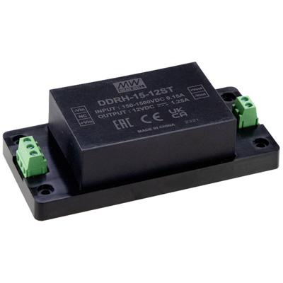 MEAN WELL DDRH-15-12ST DC/DC-converter, component 12 V/DC Aantal uitgangen:1 x Inhoud 1 stuk(s)