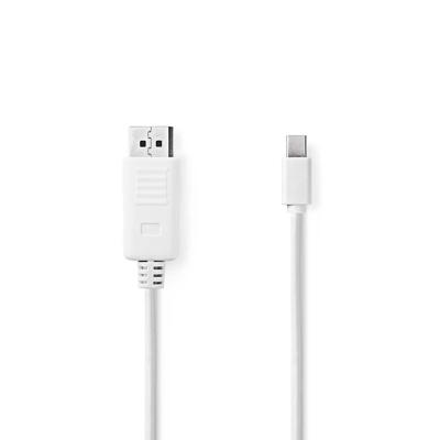 Mini-DisplayPort - DisplayPort-kabel | Mini-DisplayPort male - DisplayPort male | 2,0 m | Wit