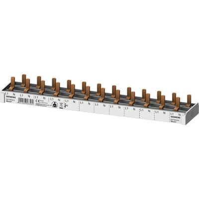 Siemens 5ST36740 Stiftlijst Aantal rijen 2 Meerdere kleuren 10 mm² 63 A 230 V Geleidertype: L, N 1 stuk(s)