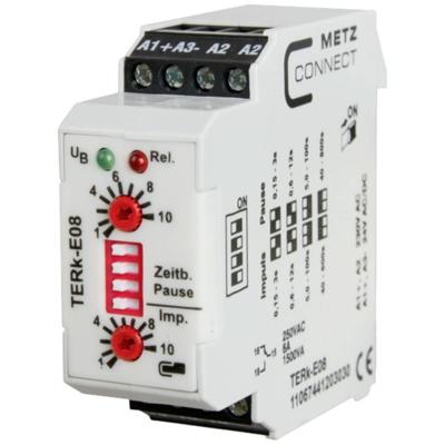 Metz Connect 11067441203030 TERk-E08 Tijdrelais 230 V/AC 1 stuk(s) 1x wisselcontact Metz Connect 11067441203030 TERk-E08 Tijdrelais 230 V/AC 1 stuk(s) 1x wisselcontact