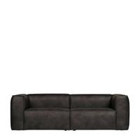 Woood Exclusive Bean 3,5-zitsbank - Eco-leder - Zwart - thumbnail