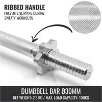 Dumbellset 20 kg Gietijzer incl. Koffer - thumbnail