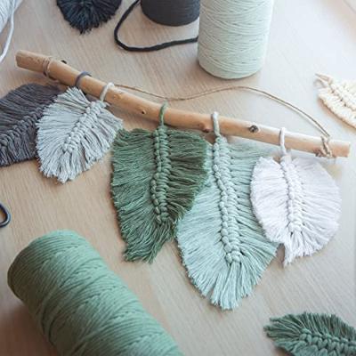 Vaessen Creative • macramé touw 3mmx100m donkergrijs