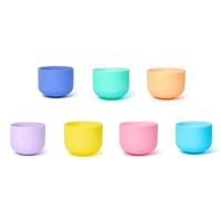 Set van 7 Kristallen Klankschalen -7 Chakra Macaron Design - 432 Hz. - thumbnail