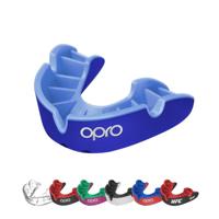 Opro 790007 Silver Superior Fit Mouthguard - Navy-Sky Blue - JR - thumbnail