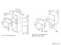 Magnetron Siemens AG BF525LMB1 Zwart 800 W 20 L - thumbnail