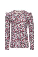 LOOXS Little Zomer shirt meisjes pointel l/s - AOP bloemen multi - thumbnail