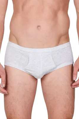 HL-tricot heren slip met gulp, Flatlock - Heren onderbroeken met sluiting - Katoenen ondergoed