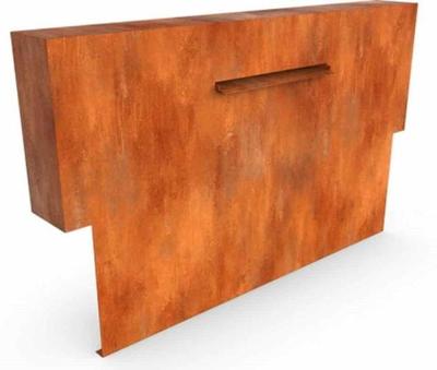 Cascadi Cortenstaal Watervalelement op vijver 1000 x 250 x 1200 mm Geroba - Geroba