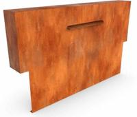 Cascadi Cortenstaal Watervalelement op vijver 1000 x 250 x 1200 mm Geroba - Geroba - thumbnail