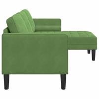 Bankstel Lichtgroen 173 x 131 x 67 cm Fluweel - thumbnail