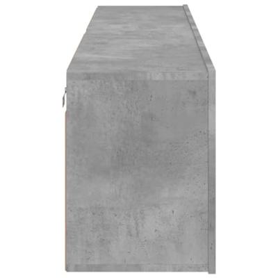 Tv-meubels 2 st wandgemonteerd 80x30x41 cm betongrijs