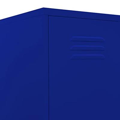 Lockerkast 35x46x180 cm staal marineblauw