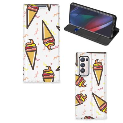 OPPO Find X3 Neo | Flip Style Cover | Icecream OPPO Find X3 Neo | Flip Style Cover | Icecream