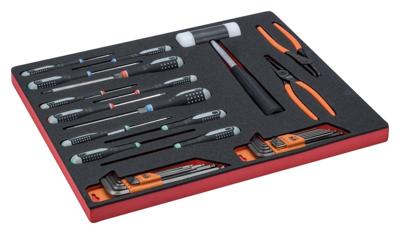 Bahco Foaminlay Fit&Go 3/3 met schroevendraaiers en inbussleutels - 38-delig - FF1A53