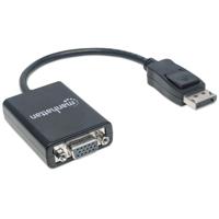 Manhattan 151962 DisplayPort / VGA Adapter [1x DisplayPort stekker - 1x VGA-bus] Zwart UL gecertificeerd 15.00 cm - thumbnail