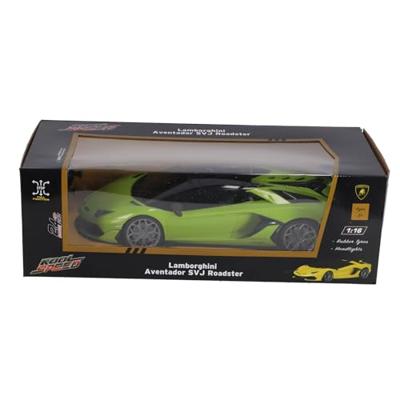 Kool Speed Rc lamborghini aventador svj roadster 1:16 + licht neon groen Kool Speed Rc lamborghini aventador svj roadster 1:16 + licht neon groen