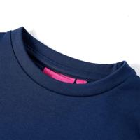 Kindertrui met eekhoorns van pailletten 128 marineblauw - thumbnail