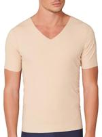 Business heren ondershirt - Naadloos laser cut - Perfect shirt voor onder je overhemd - Schijnt niet door - Diepe hals - thumbnail