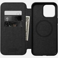 Nomad Modern Horween lederen folio iPhone 14 Pro Max - Black - thumbnail