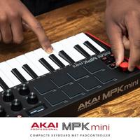 AKAI MPK Mini MK3 Bedieningstoetsenbord Regelaar MIDI USB Zwart, Rood - thumbnail