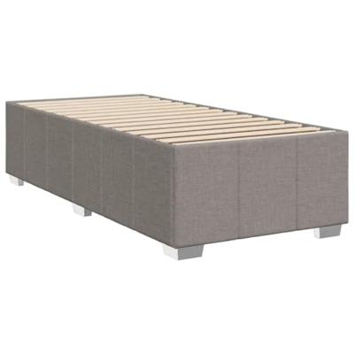 Boxspring met matras stof taupe 80x200 cm