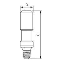 Signify 44917600 Gloeilamp-lamp Energielabel C (A - G) E40 Speciale vorm 50 W Neutraalwit (Ø x l) 71 mm x 262 mm 1 stuk(s) - thumbnail