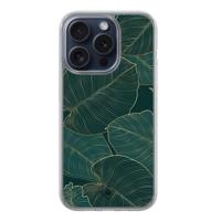 iPhone 15 Pro hybride hoesje - Monstera leaves - thumbnail