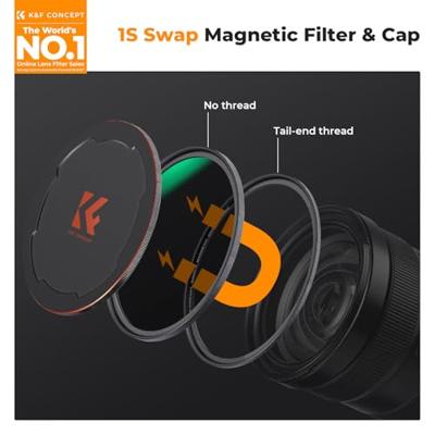 K&F Concept magnetische ND1000 filter Nano X 77mm voor langere belichtingstijden