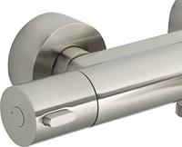 Ben Lavion thermostatische badkraan geborsteld nikkel - thumbnail