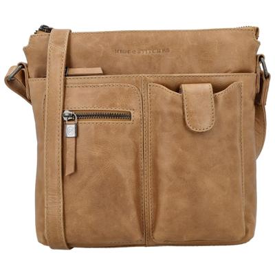 Hide & stitches porto schoudertas-Taupe