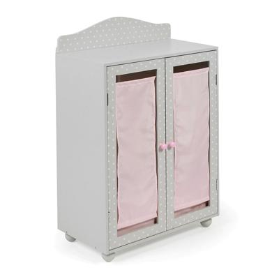 Poppen Kledingkastje - Puntos Grijs