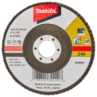 Makita Accessoires Lamellenschuurschijf 125mm Z40 - D-27682 D-27682 - thumbnail