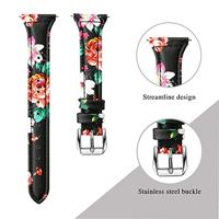 Fitbit Versa 1 / 2 & Lite bandje TPU leer - Bruin - thumbnail