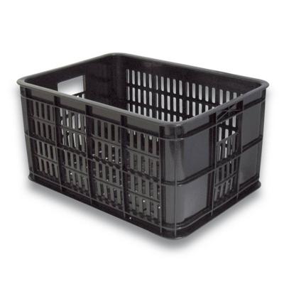 Kunststof Fietskrat Smal Zwart